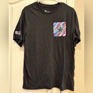 2023 Nike Dallas Cowboys Crucial Catch Team Logo Performance T- Shirt, Large